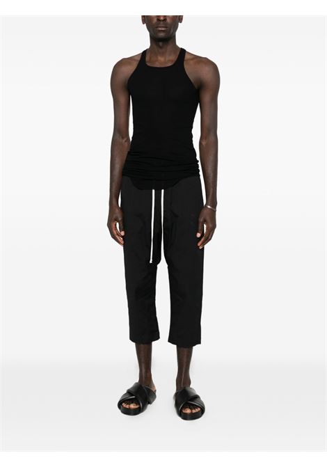 basic rib tank top man black RICK OWENS | RU01F2150 RC09